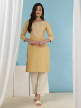 Mirror Work Khadi Handloom Kurta