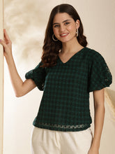 Polka Dot Baloon Sleeves Regular Top