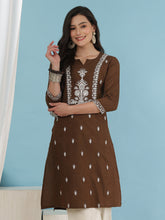 Embroidered Khadi Handloom Kurta