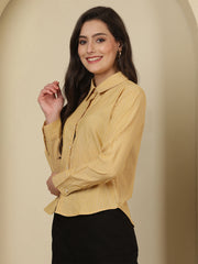 Striped Spread Collar Handloom Shirt