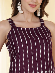 Embroidered Shoulder Straps Kurti
