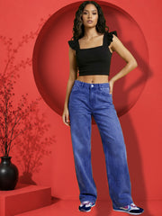 Flutter Sleeve Ruffles Stylish Back Bow Detailing Crop Top