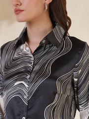 Smart Fit Abstract Print Casual Shirt
