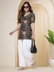Ethnic Motifs Printed V-Neck Kurti