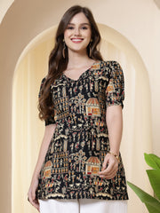 Ethnic Motifs Printed V-Neck Kurti